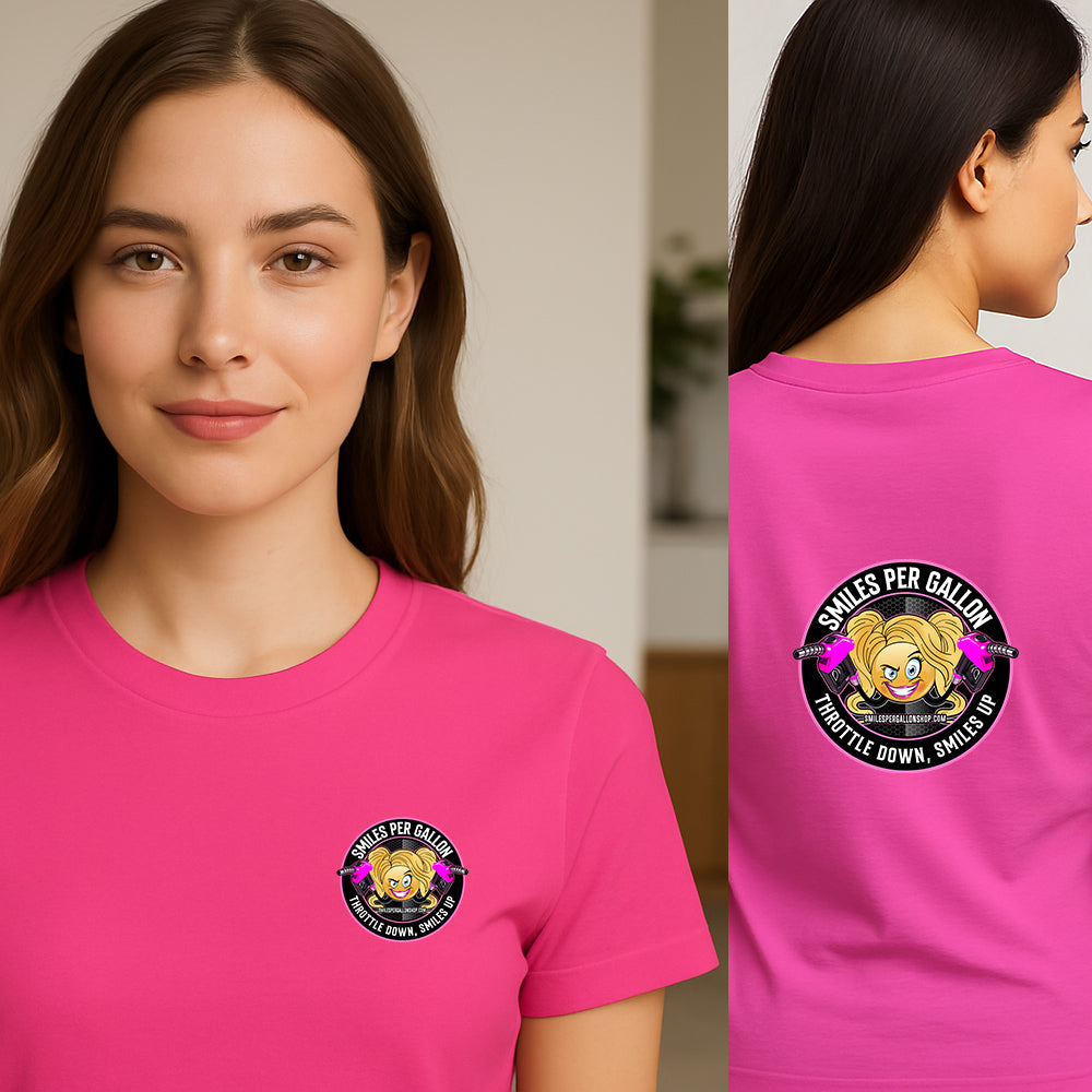 Women’s Black, White and Pink Shirt