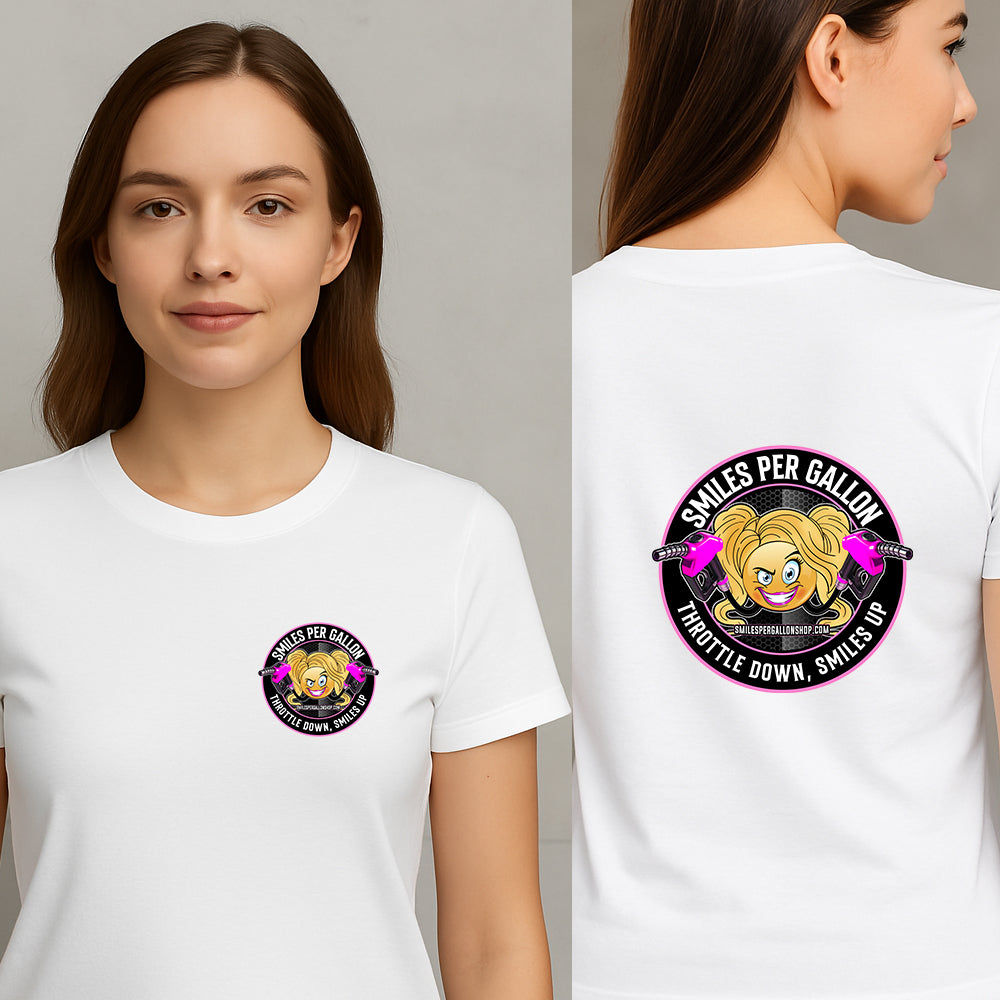 Women’s Black, White and Pink Shirt