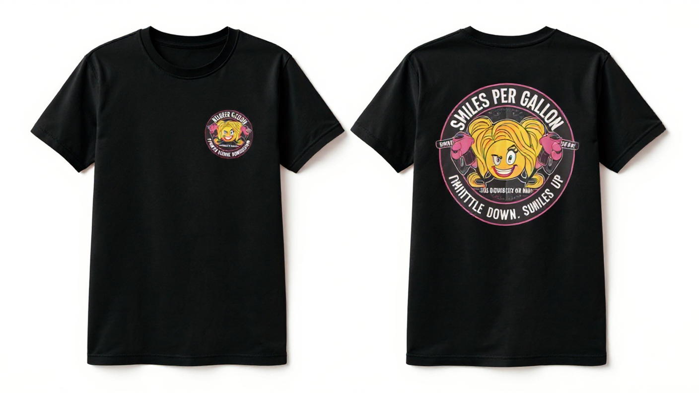 Women’s Black, White and Pink Shirt